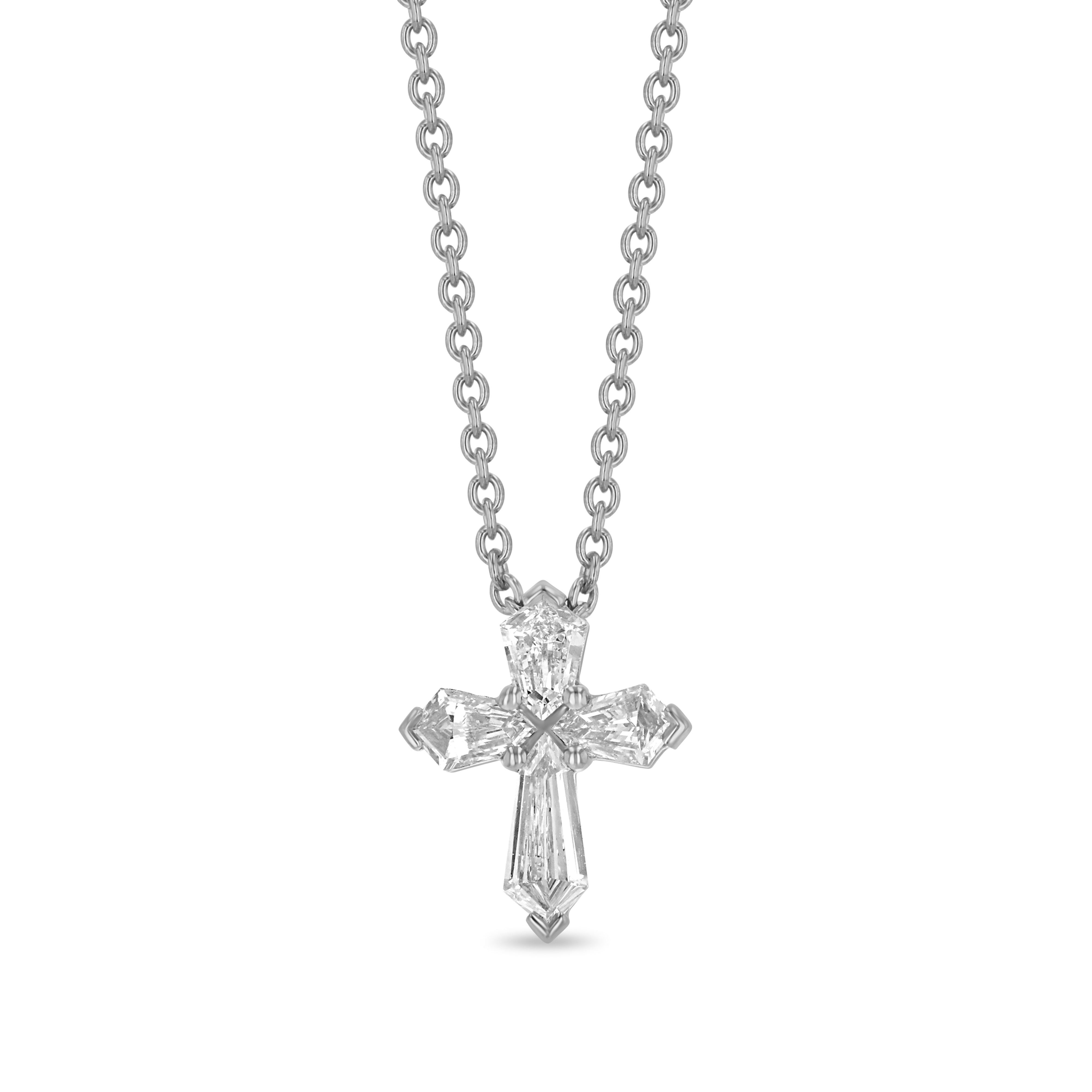 14K Gold Diamond Cross Necklace - Religious Jewelry - Gianni Deloro
