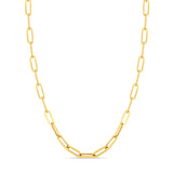 14K Gold Paperclip Chain Necklace - Women's Gold Jewelry - Gianni Deloro