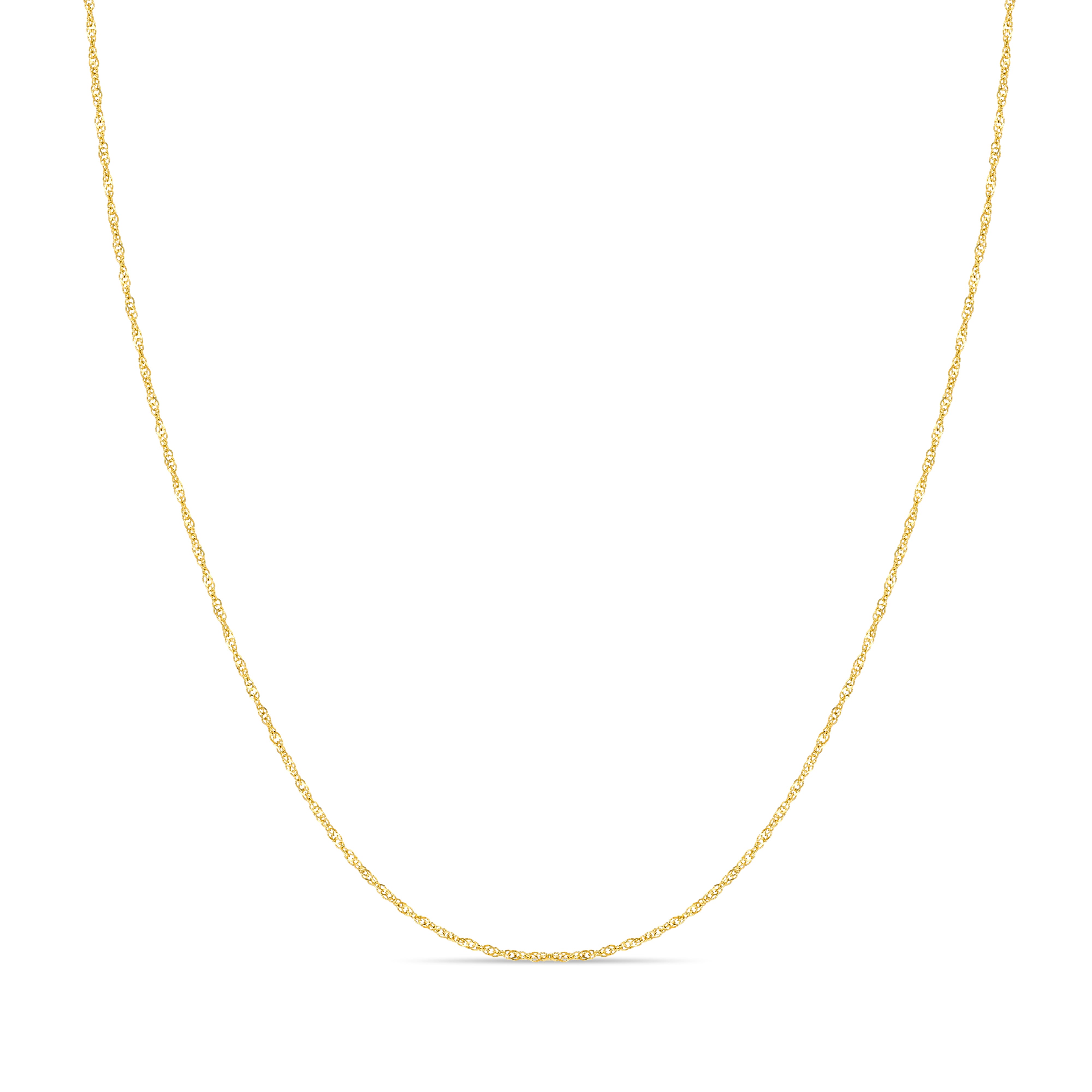 14K Gold Singapore Chain Necklace - Fine Gold Jewelry - Gianni Deloro