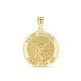 14K St Michael Gold Pendant - Christian Jewelry - Gianni Deloro