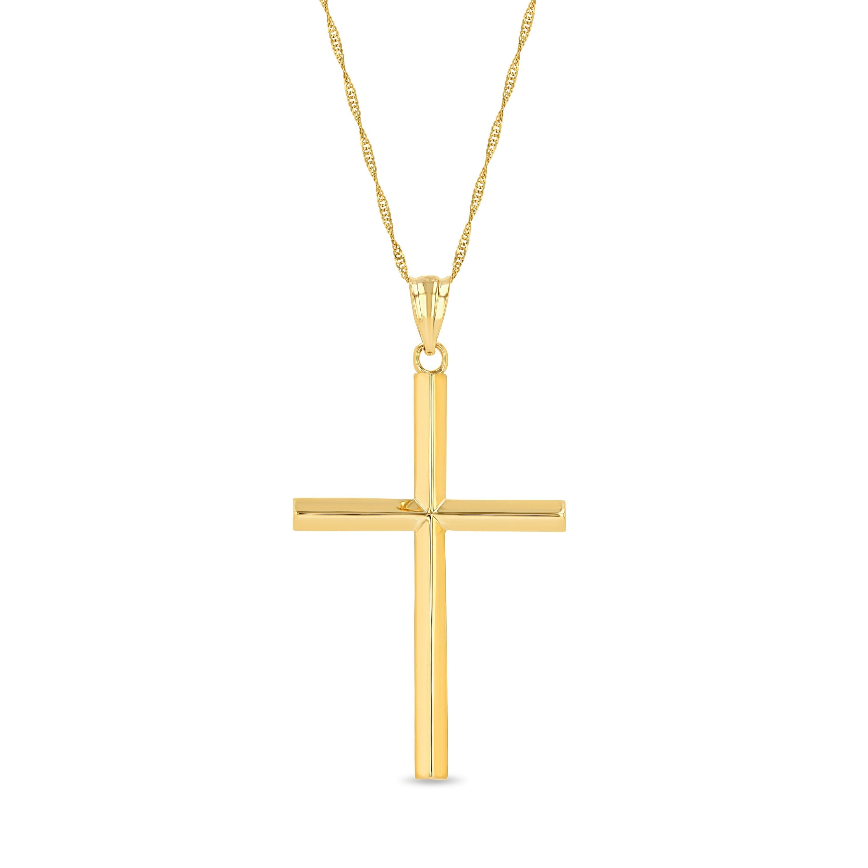 14K Gold Cross Necklace - Gianni Deloro