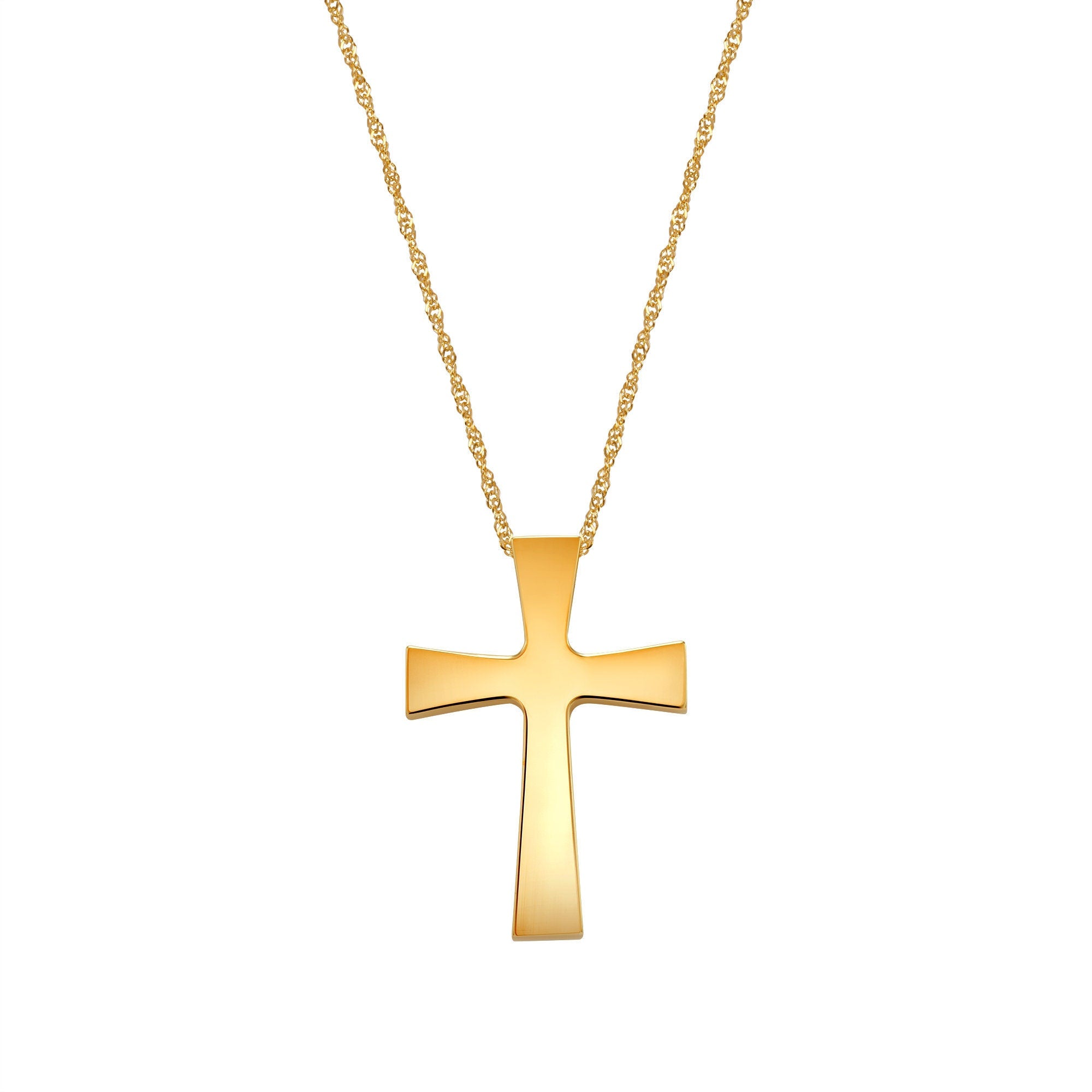 14K Gold Cross Necklace - Gianni Deloro