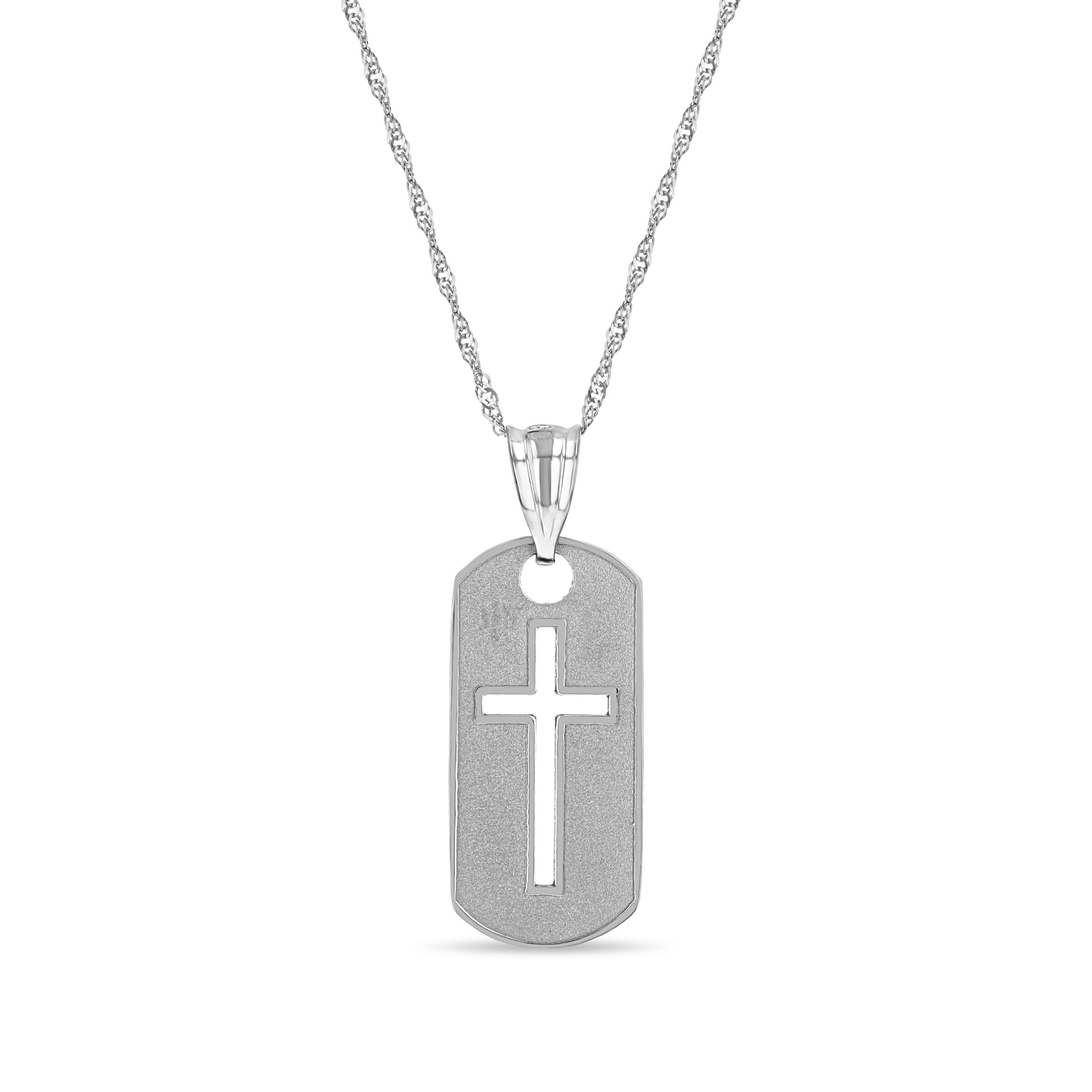 14K Gold Cross Pendant Necklace - Crucifix Jewelry - Gianni Deloro