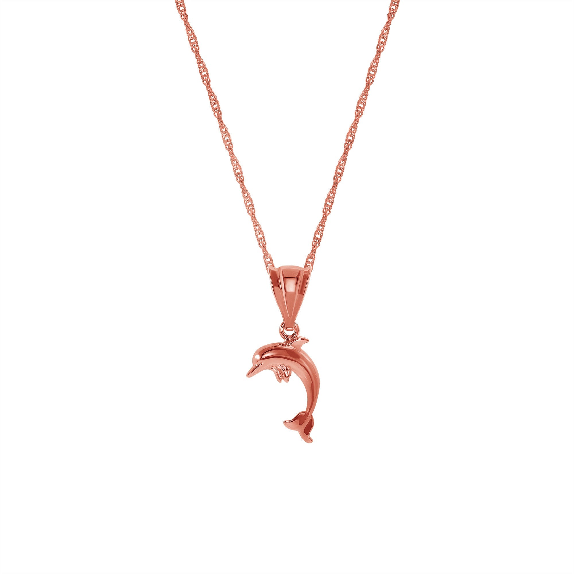 14K Gold Dolphin Necklace - Gianni Deloro