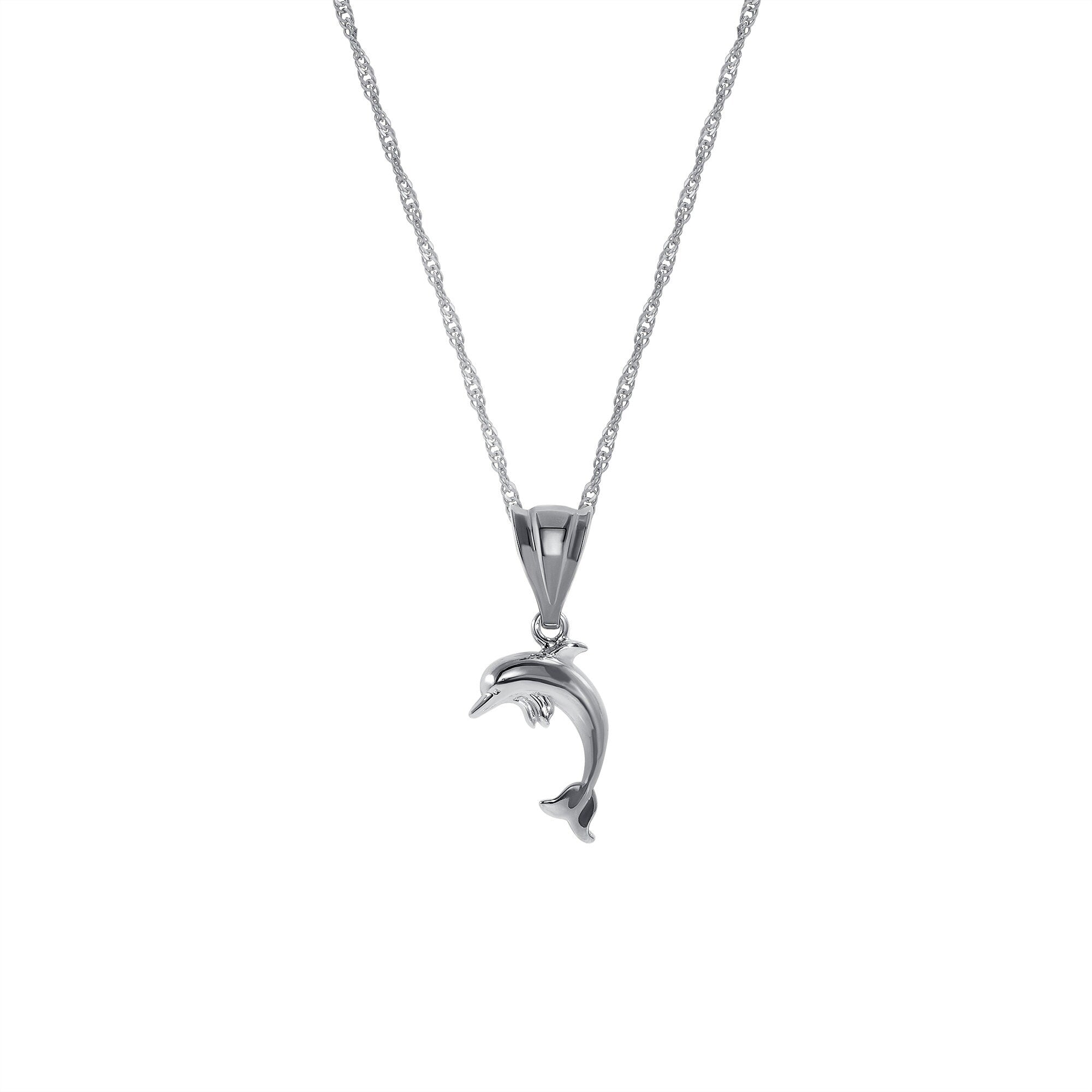 14K Gold Dolphin Necklace - Gianni Deloro