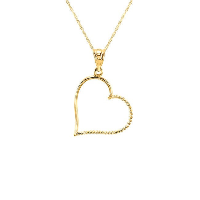 14K Gold Heart Necklace - Elegant Women's Jewelry - Gianni Deloro