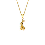 14K Gold Rabbit Charm Necklace - Cute Jewelry for Women - Gianni Deloro