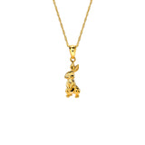 14K Gold Rabbit Charm Necklace - Cute Jewelry for Women - Gianni Deloro