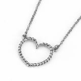 14K Gold Twisted Heart Necklace - Gianni Deloro