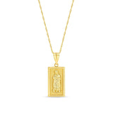14K Gold Virgin Mary Necklace - Women's Christian Jewelry - Gianni Deloro