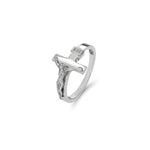14K Gold Cross Crucifix Ring - Christian Rings - Gianni Deloro