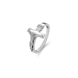 14K Gold Cross Crucifix Ring - Christian Rings - Gianni Deloro