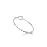 14K Gold Stackable Dainty Heart Ring - Stackable Rings - Gianni Deloro