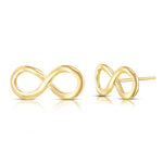 14K Gold Infinity Stud Earrings – Fine Jewelry for Women - Gianni Deloro