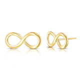 14K Gold Infinity Stud Earrings – Fine Jewelry for Women - Gianni Deloro