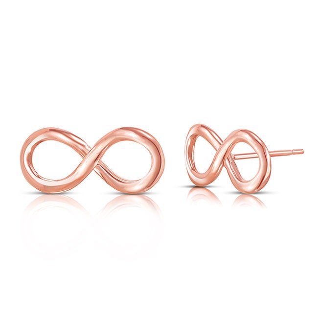 14K Gold Infinity Stud Earrings – Fine Jewelry for Women - Gianni Deloro