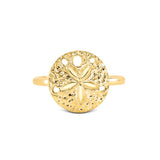 14K Gold Beach Jewelry Sand Dollar Ring - Gianni Deloro