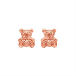 14K Gold Teddy Bear Stud Earrings – Gold Jewelry - Gianni Deloro