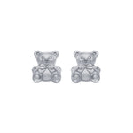 14K Gold Teddy Bear Stud Earrings – Gold Jewelry - Gianni Deloro