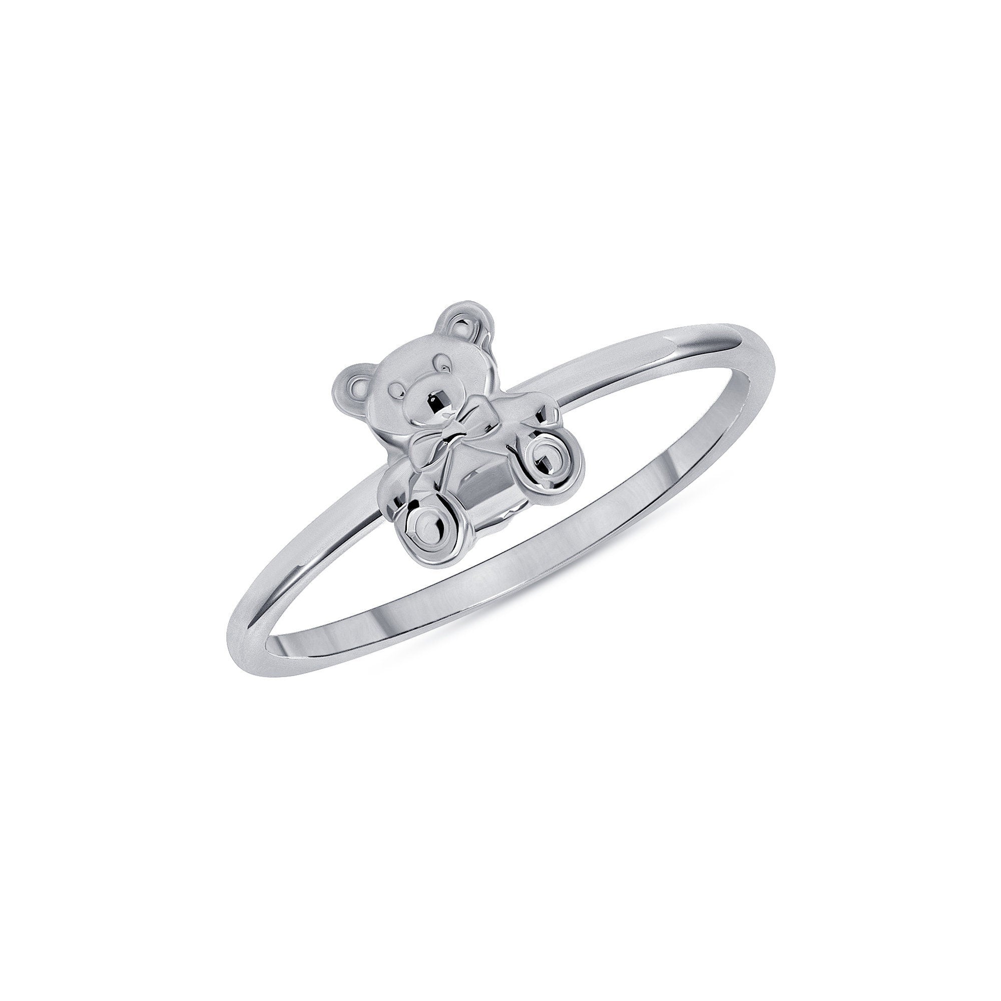 14K Gold Teddy Bear Ring