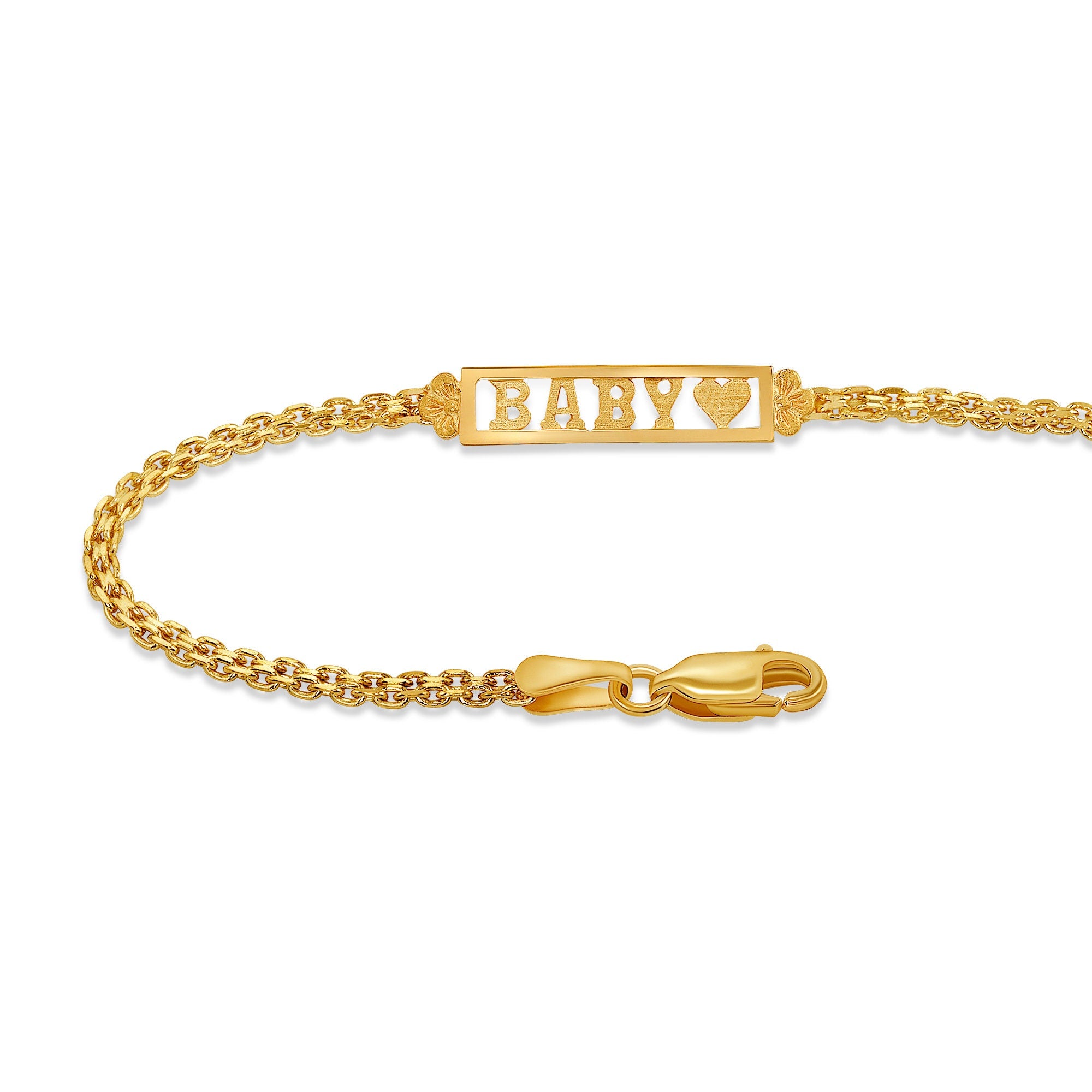 14k solid yellow gold Baby ID bracelet
