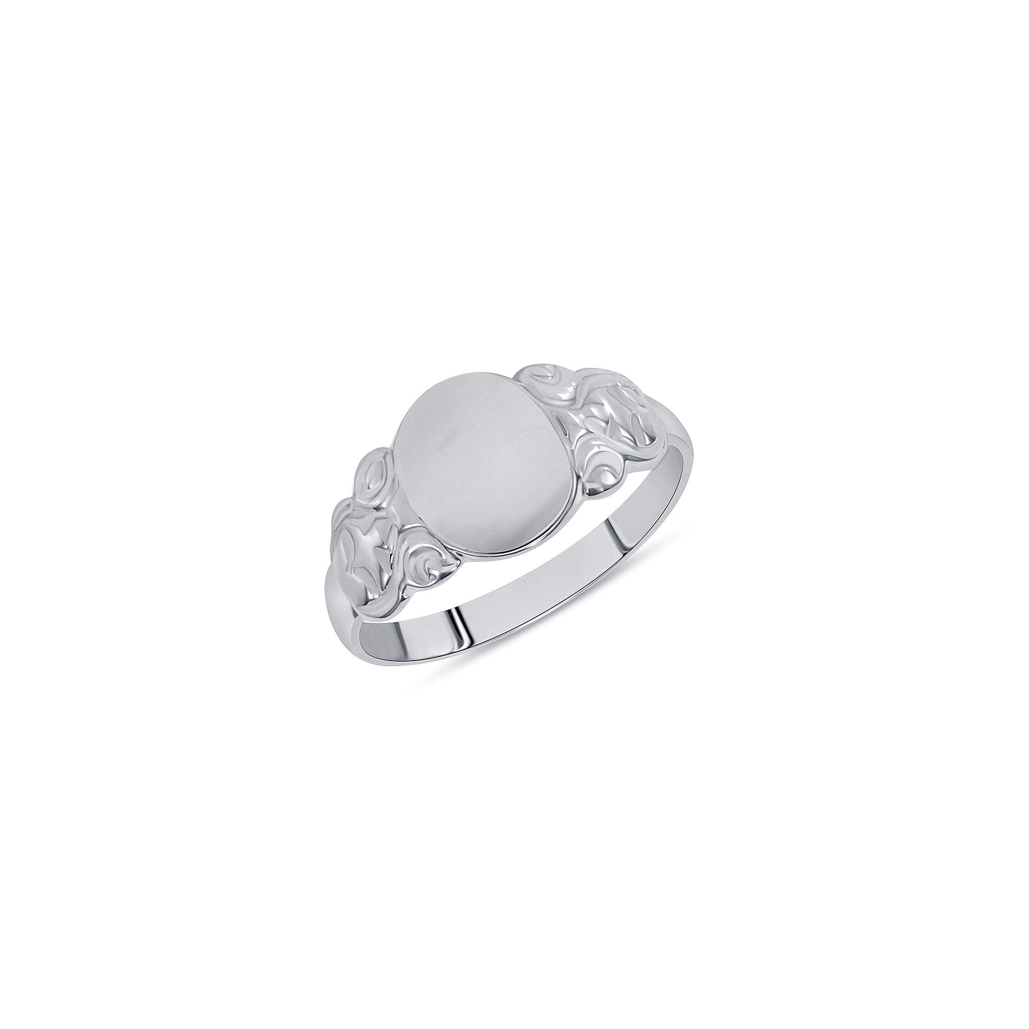 14K Gold Signet Ring for Baby and Kids – Engravable Rings - Gianni Deloro