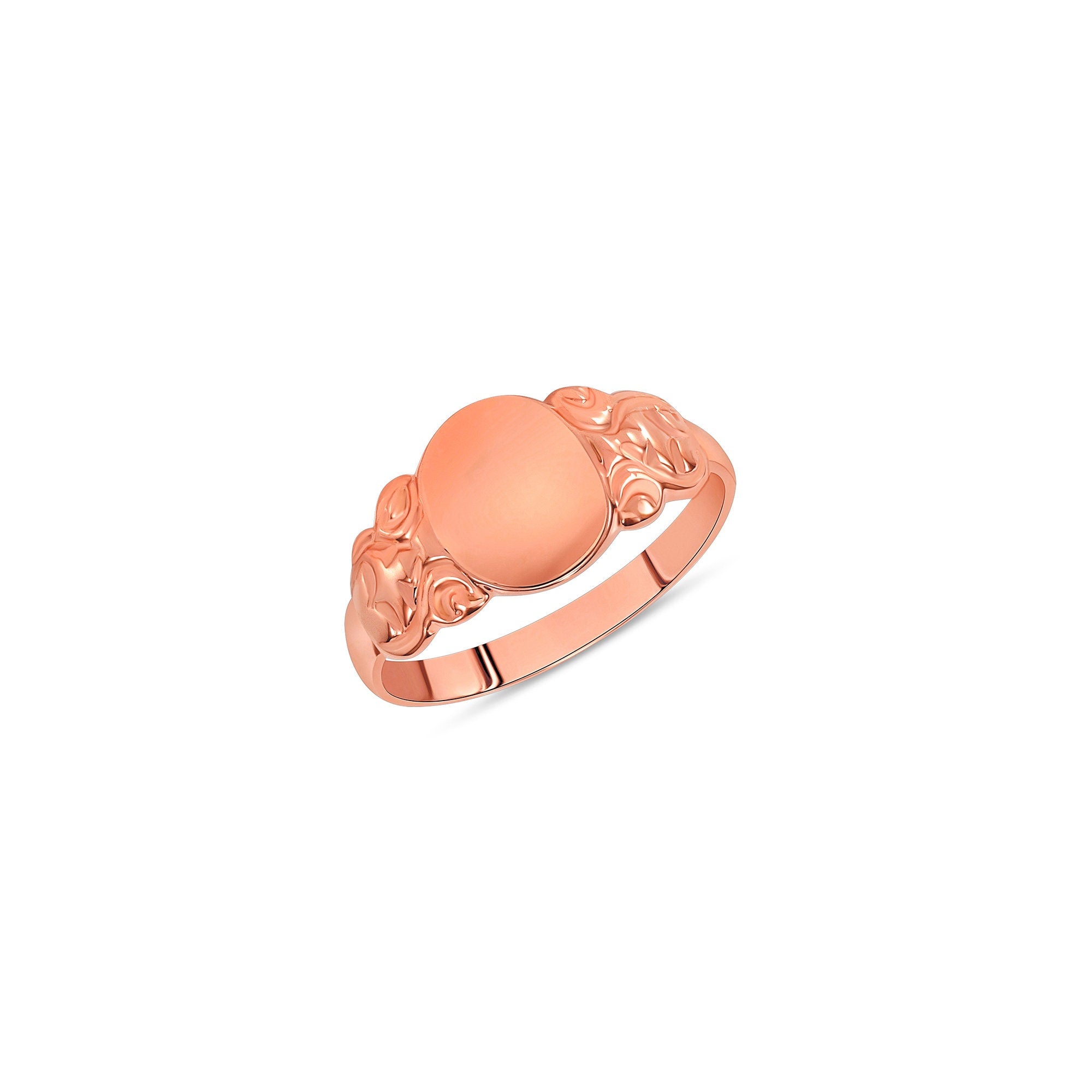 14K Gold Signet Ring for Baby and Kids – Engravable Rings - Gianni Deloro