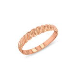 14K Gold Twisted Band Ring – Gold Rings for Women - Gianni Deloro