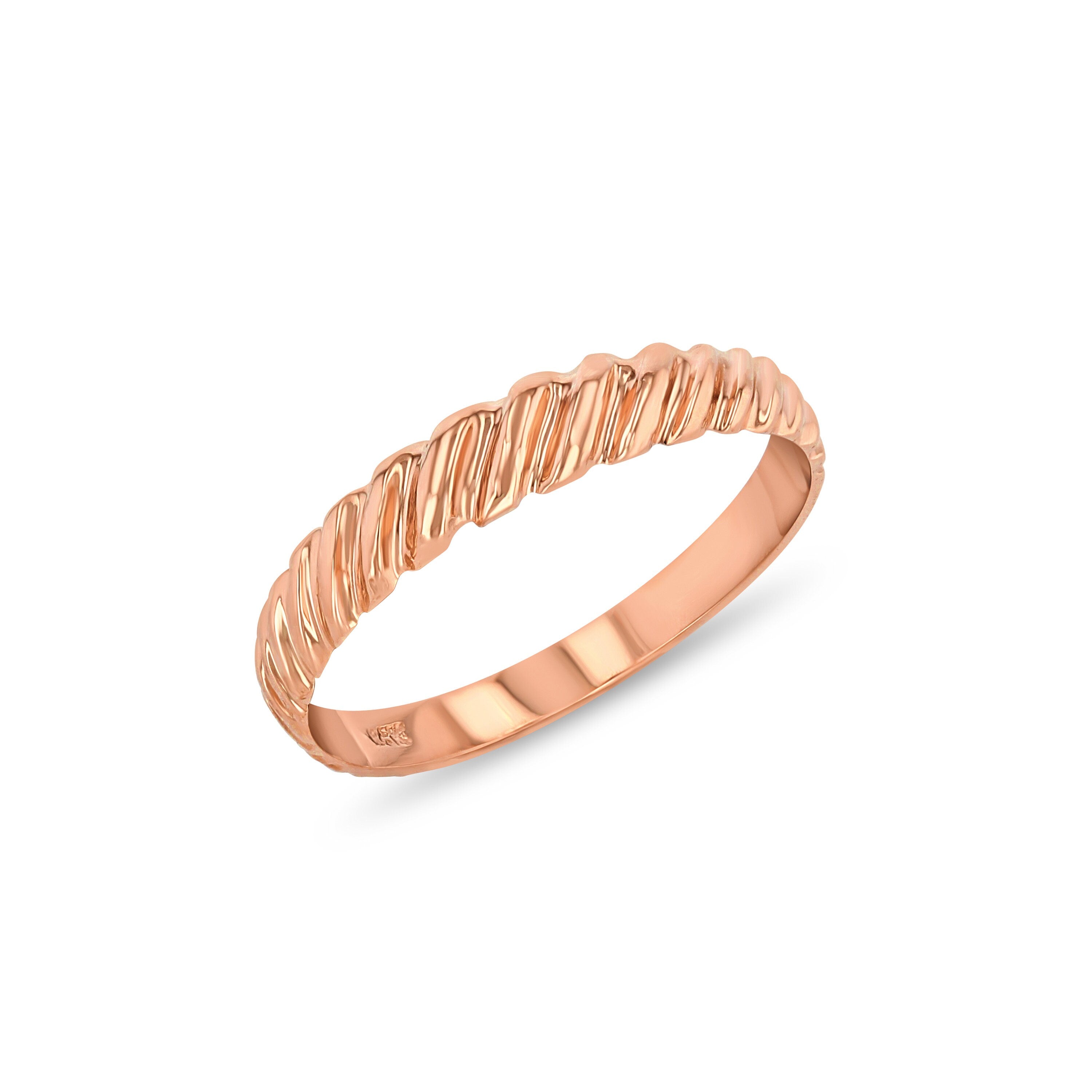 14K Gold Twisted Band Ring – Gold Rings for Women - Gianni Deloro