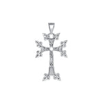 14K White Gold Armenian Cross Pendant – Christian Jewelry - Gianni Deloro