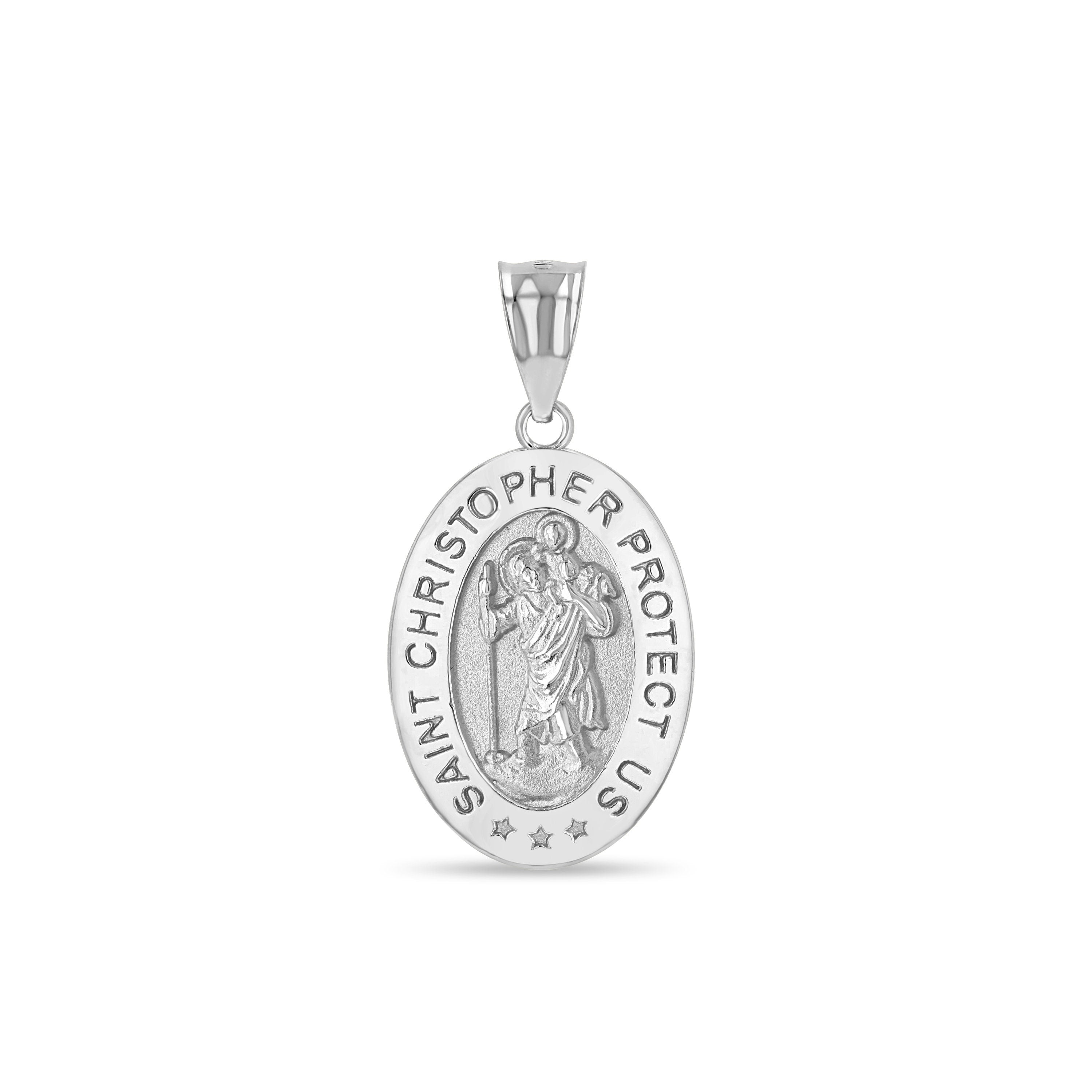 14K Gold Saint Christopher Pendant – Christian Jewelry - Gianni Deloro
