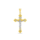 14K Gold Crucifix Pendant with Jesus – Christian Jewelry - Gianni Deloro