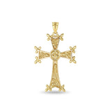 14K Armenian Gold Cross Pendant - Christian Jewelry - Gianni Deloro