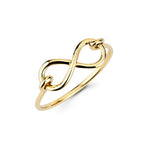14K Two-Tone Gold Infinity Ring - Gold Rings - Gianni Deloro