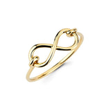 14K Two-Tone Gold Infinity Ring - Gold Rings - Gianni Deloro