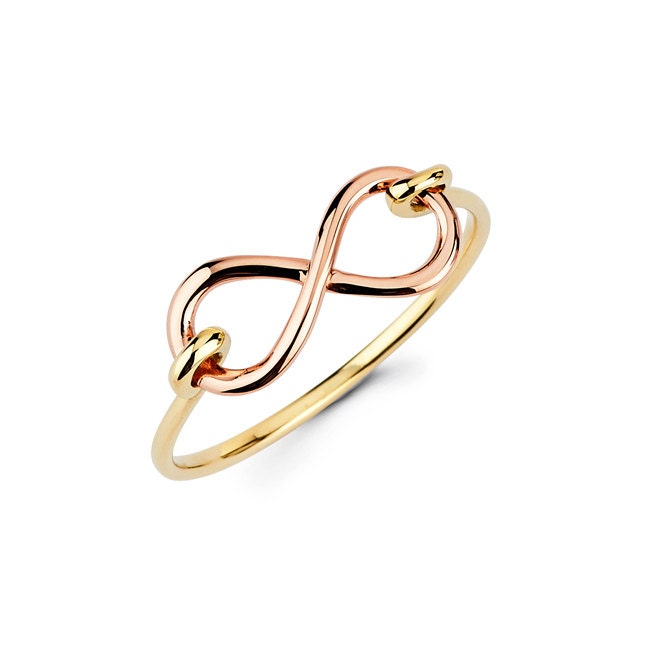 14K Gold Infinity Ring