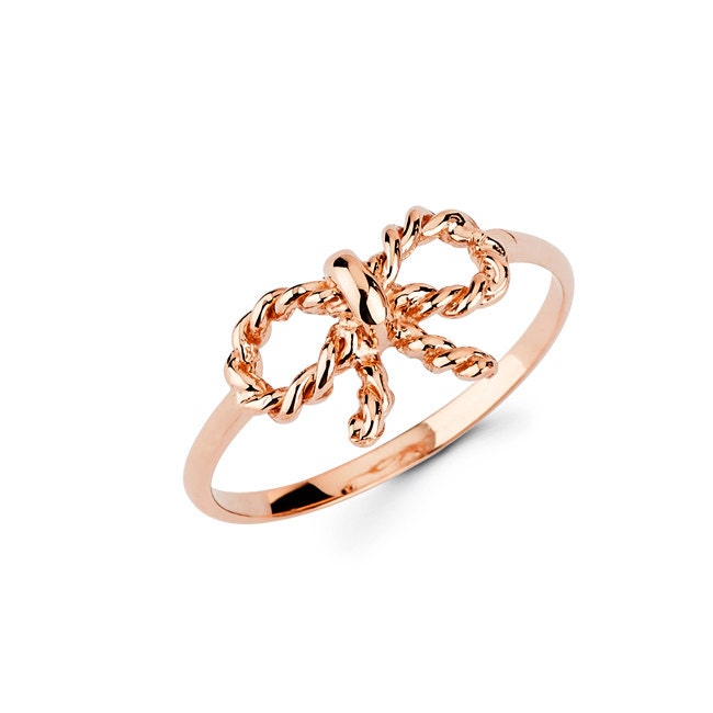 14K Gold Bow Ring - Girls Jewelry - Gianni Deloro