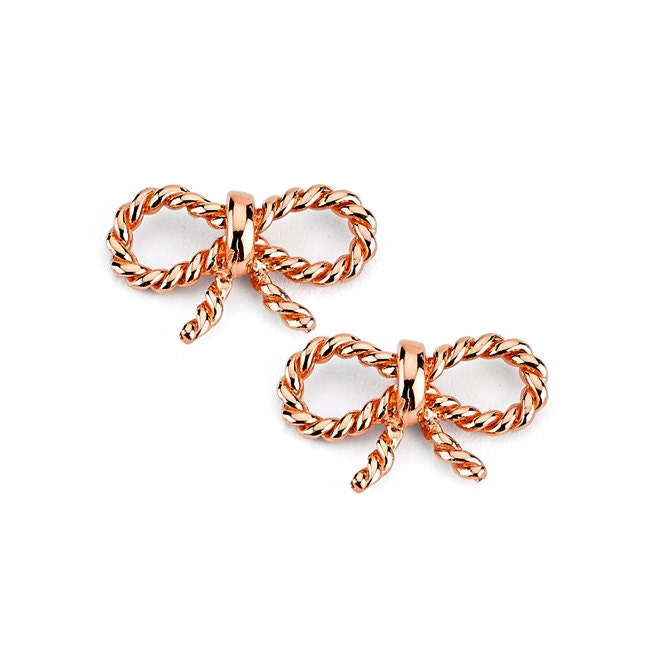 14K Gold Bow Knot Stud Earrings – Classic Women's Jewelry - Gianni Deloro