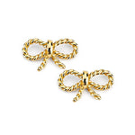 14K Gold Bow Knot Stud Earrings – Classic Women's Jewelry - Gianni Deloro