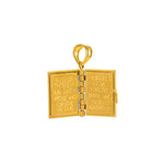 14k Gold Bible Pendant Christian Jewelry - The Lord's Prayer - Gianni Deloro