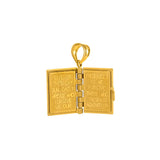 14k Gold Bible Pendant Christian Jewelry - The Lord's Prayer - Gianni Deloro