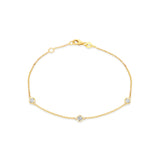 14K Gold Lab Diamond Bracelet - Gianni Deloro