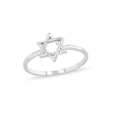 14K Gold Star of David Ring - Religious Jewelry