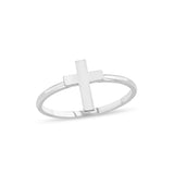 14K Gold Cross Ring - Christian Rings