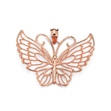14K Gold Butterfly Pendant - Fashion Jewelry - Gianni Deloro