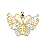 14K Gold Butterfly Pendant - Fashion Jewelry - Gianni Deloro