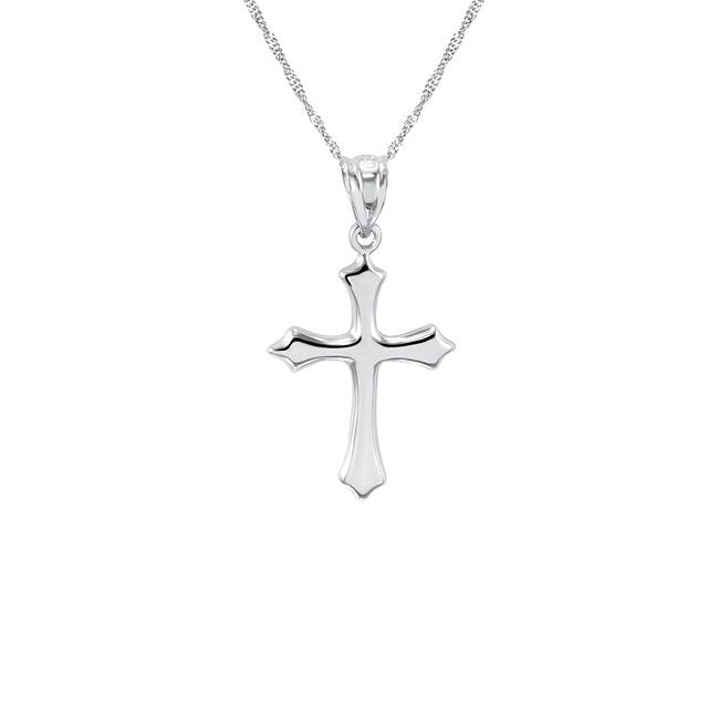 14K Gold Cross Necklace for Men & Women - Catholic Jewelry - Gianni Deloro