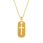14K Gold Cross Pendant Necklace - Crucifix Jewelry - Gianni Deloro