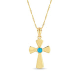 14K Gold Cross Necklace - Gianni Deloro