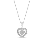 14K Gold Diamond Heart Necklace - Gianni Deloro